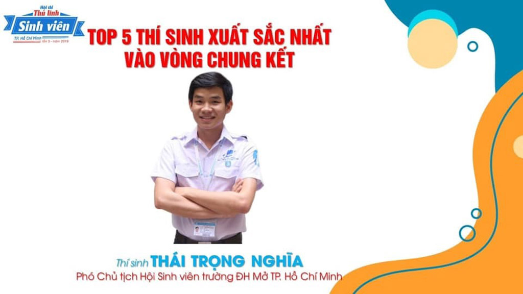 Thái Trọng Nghĩa – Top 5 Thủ lĩnh Sinh viên TP. Hồ Chí Minh năm 2019