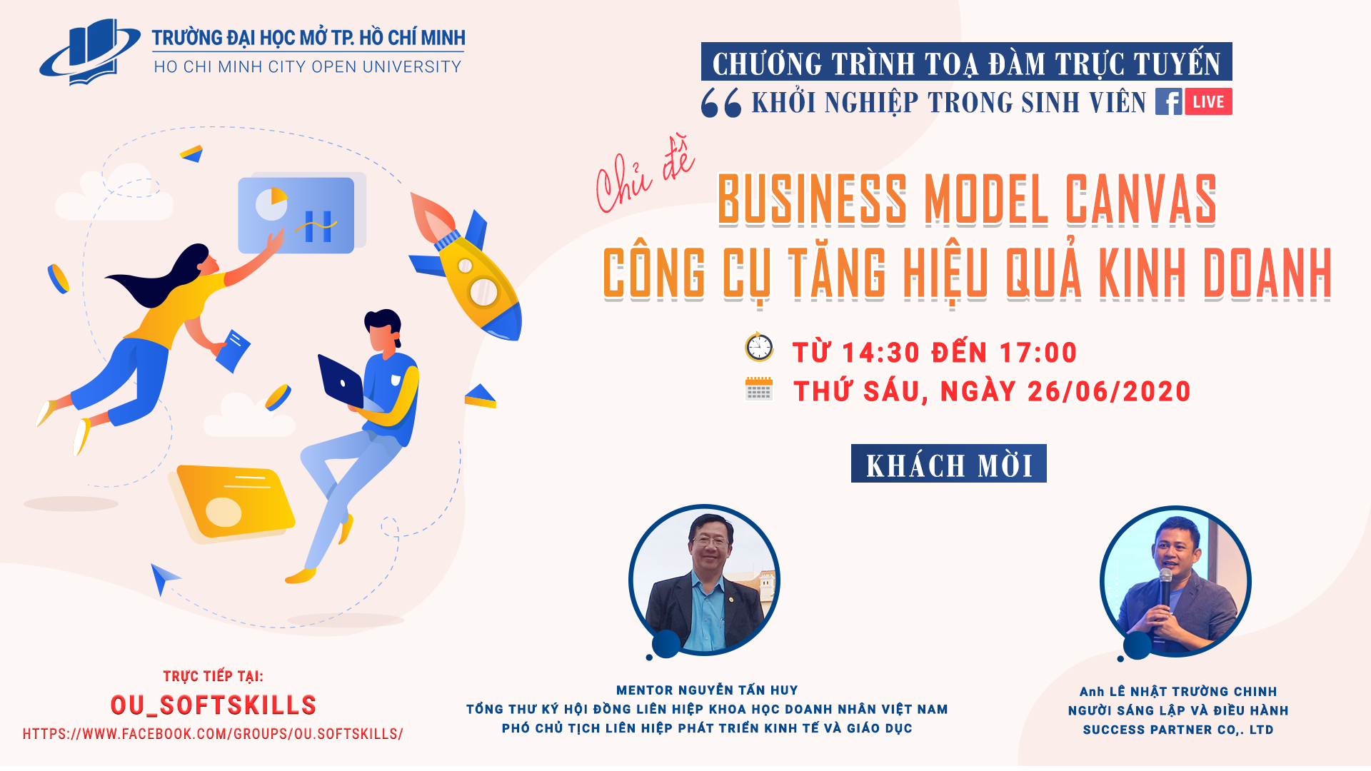 Thông báo Về việc tổ chức chương trình Tọa đàm “Khởi nghiệp trong sinh viên” Chủ đề: “Business Model Canvas – Công cụ tăng hiệu quả kinh doanh”