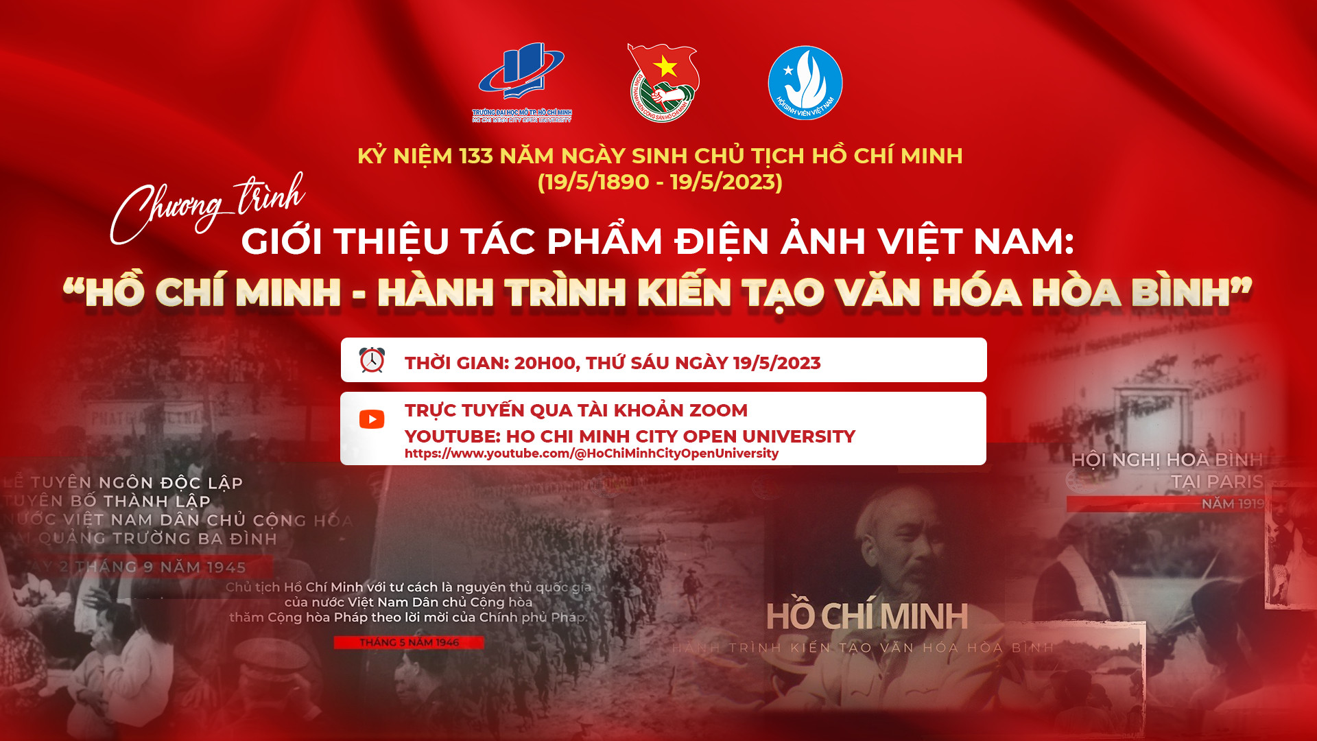 Thông báo về việc Tổ chức báo cáo chuyên đề nhân kỷ niệm 133 năm Ngày sinh Chủ tịch Hồ Chí Minh (19/5/1890 – 19/5/2023)